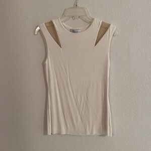 Bailey 44 Ivory Cutout Tank Top